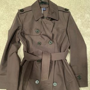 Brown trench jacket